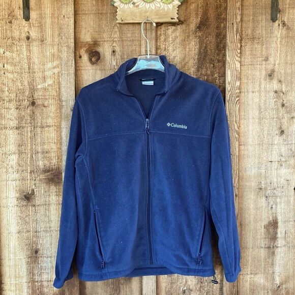 Columbia Men's Steens Mountain Front-Zip Fleece Jacket - Navy Outdoors - Picture 2 of 7